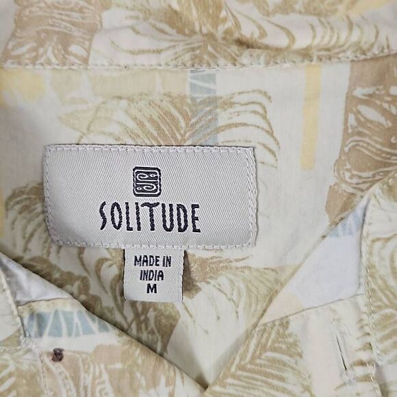 Solitude Tiki Shirt Medium Button Down Hawaiian - Picture 3 of 10